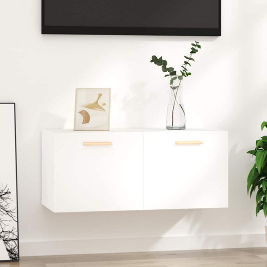 vidaXL Wall Cabinet White 80x35x36,5 cm Engineered Wood