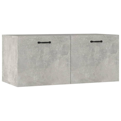 vidaXL Wall Cabinet Concrete Grey 80x36.5x35 cm Engineered Wood