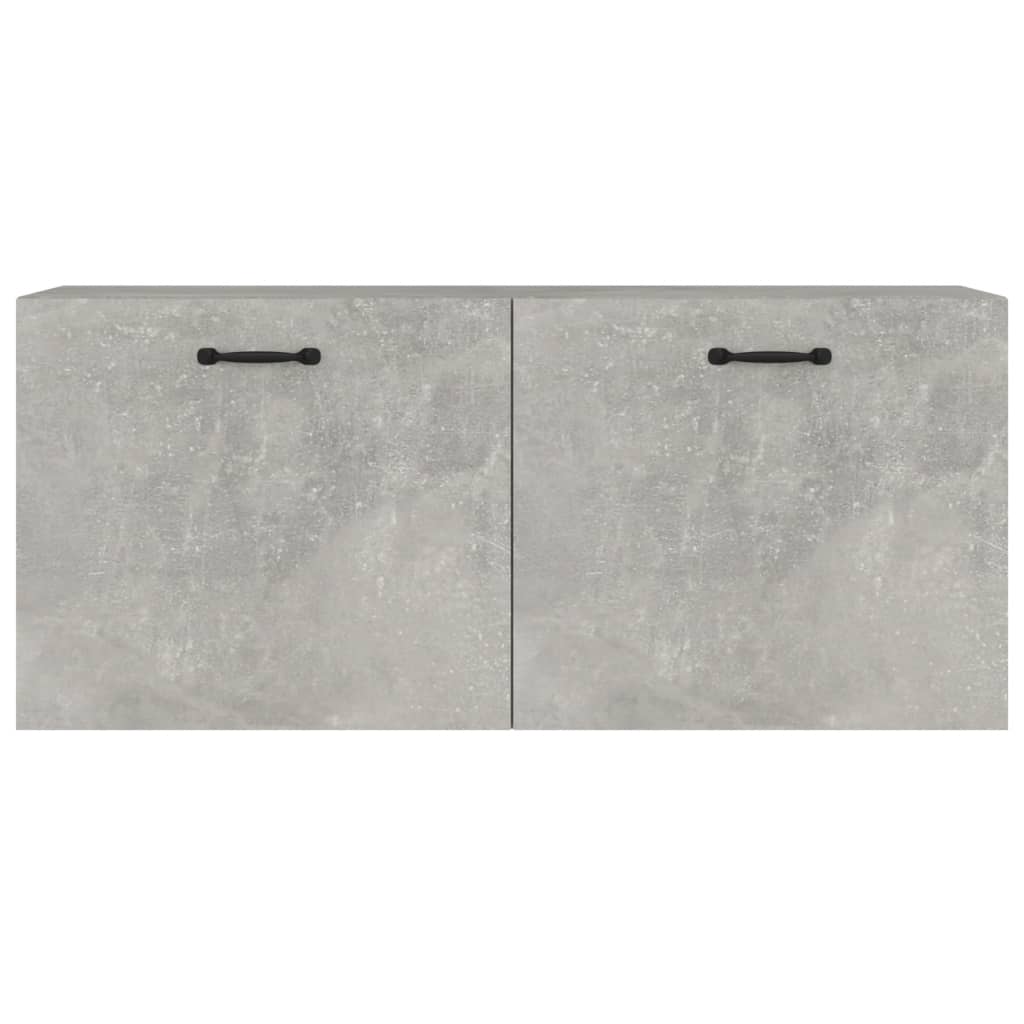 vidaXL Wall Cabinet Concrete Grey 80x36.5x35 cm Engineered Wood