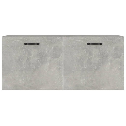 vidaXL Wall Cabinet Concrete Grey 80x36.5x35 cm Engineered Wood