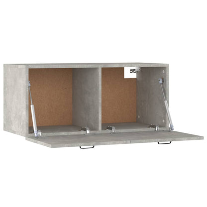 vidaXL Wall Cabinet Concrete Grey 80x36.5x35 cm Engineered Wood