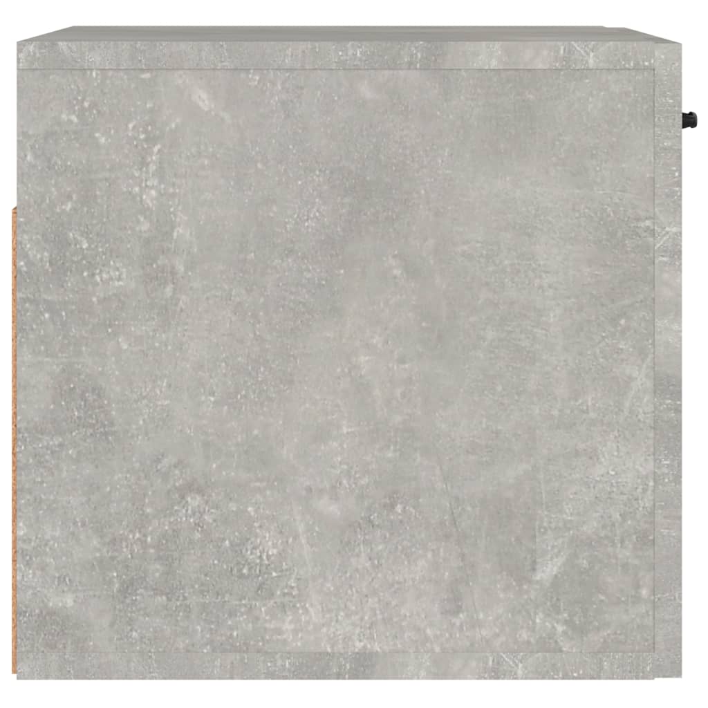 vidaXL Wall Cabinet Concrete Grey 80x36.5x35 cm Engineered Wood
