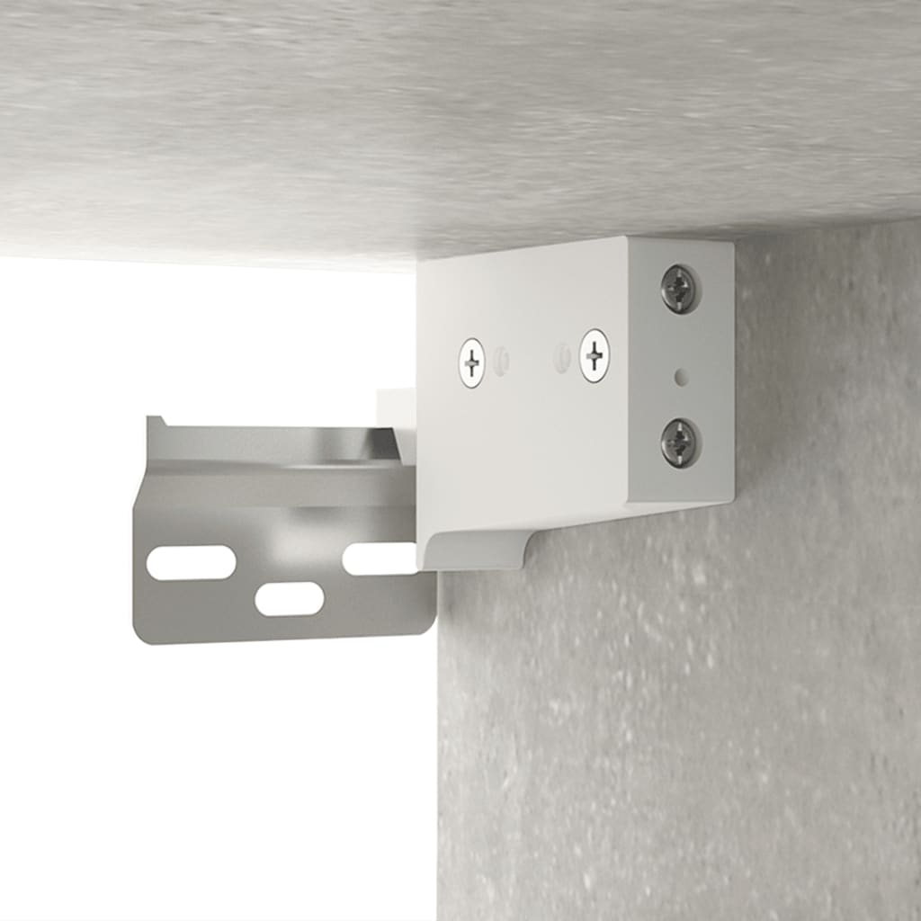 vidaXL Wall Cabinet Concrete Grey 80x36.5x35 cm Engineered Wood
