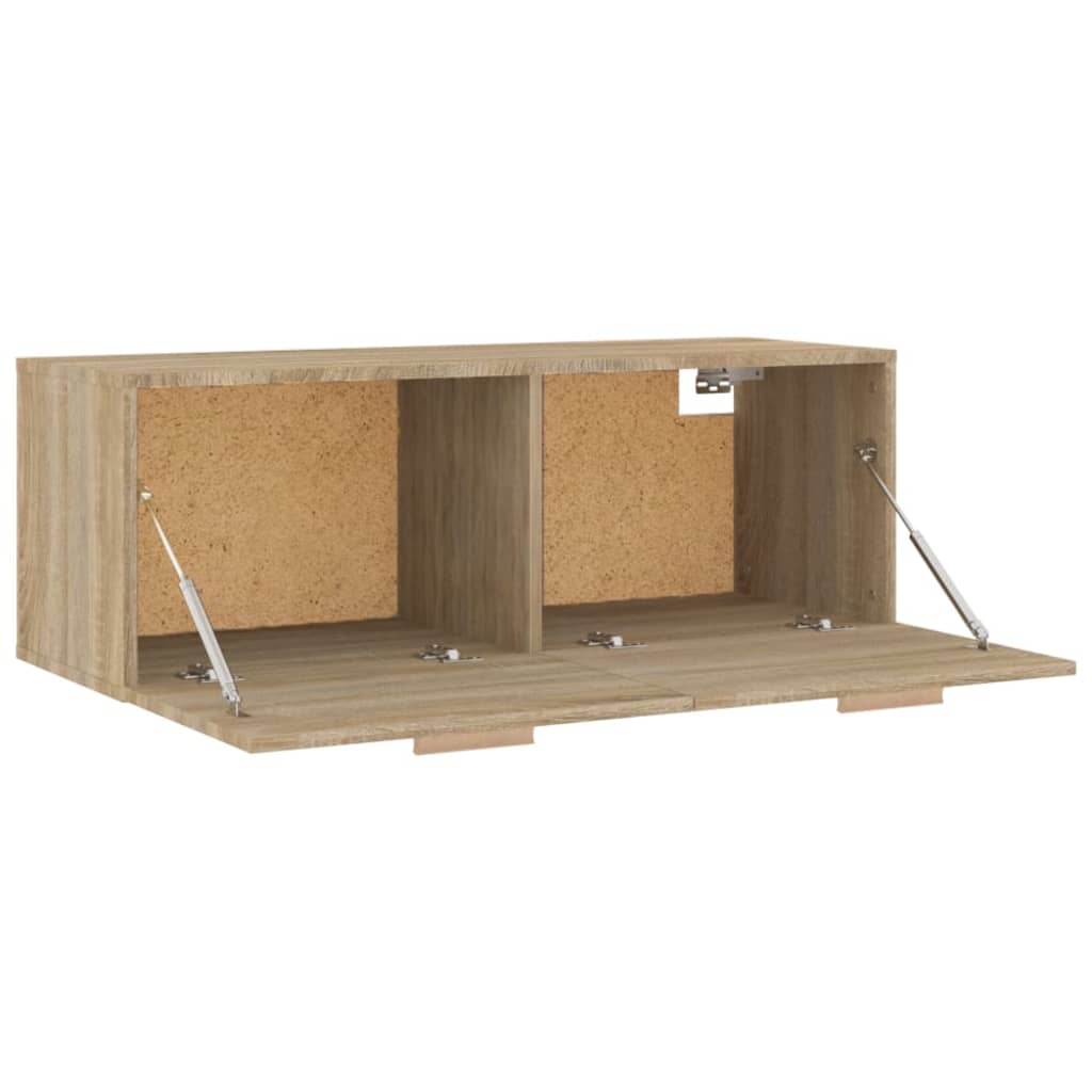 vidaXL Wall Cabinet Sonoma Oak 100x36.5x35 cm Engineered Wood