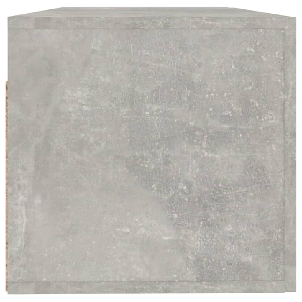 vidaXL Wall Cabinet Concrete Grey 100x36.5x35 cm Engineered Wood
