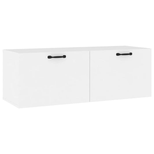 vidaXL Wall Cabinet White 100x36.5x35 cm Engineered Wood