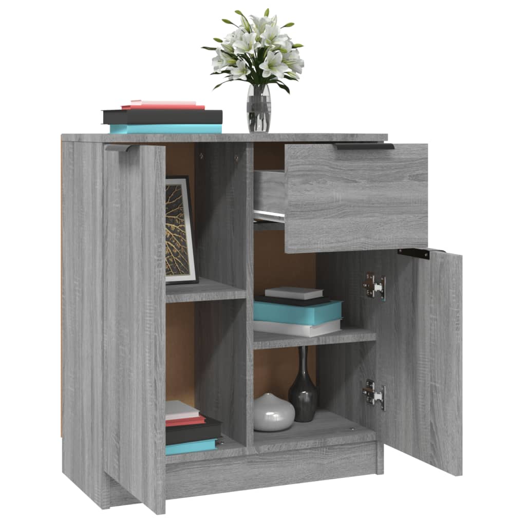 vidaXL Sideboard Grey Sonoma 60x30x70 cm Engineered Wood