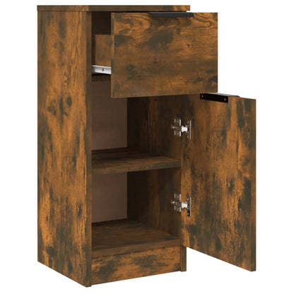 vidaXL Sideboard Smoked Oak 30x30x70 cm Engineered Wood