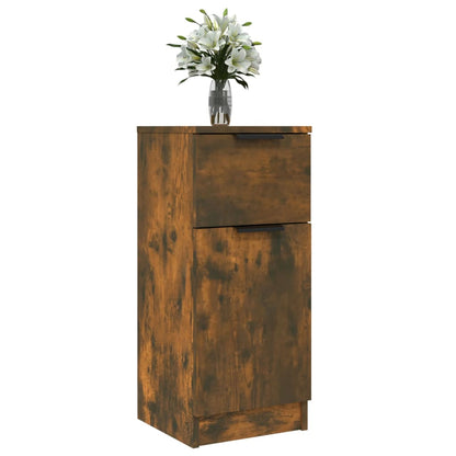 vidaXL Sideboards 2 pcs Smoked Oak 30x30x70 cm Engineered Wood