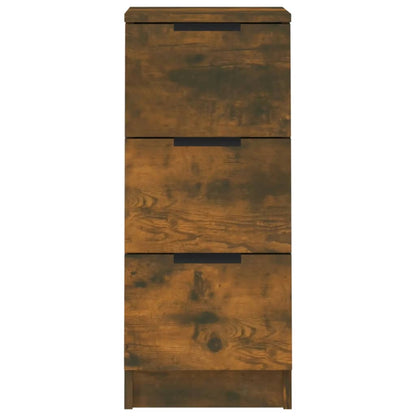 vidaXL Sideboard Smoked Oak 30x30x70 cm Engineered Wood