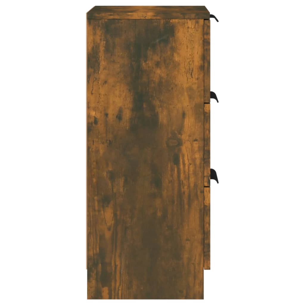 vidaXL Sideboard Smoked Oak 30x30x70 cm Engineered Wood