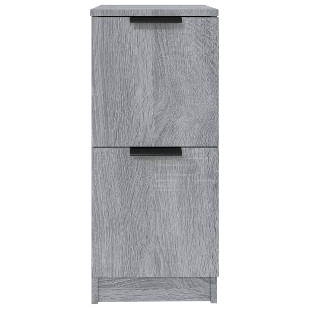 vidaXL Sideboards 2 pcs Grey Sonoma 30x30x70 cm Engineered Wood