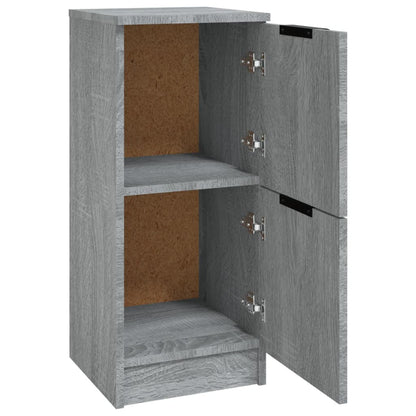 vidaXL Sideboards 2 pcs Grey Sonoma 30x30x70 cm Engineered Wood