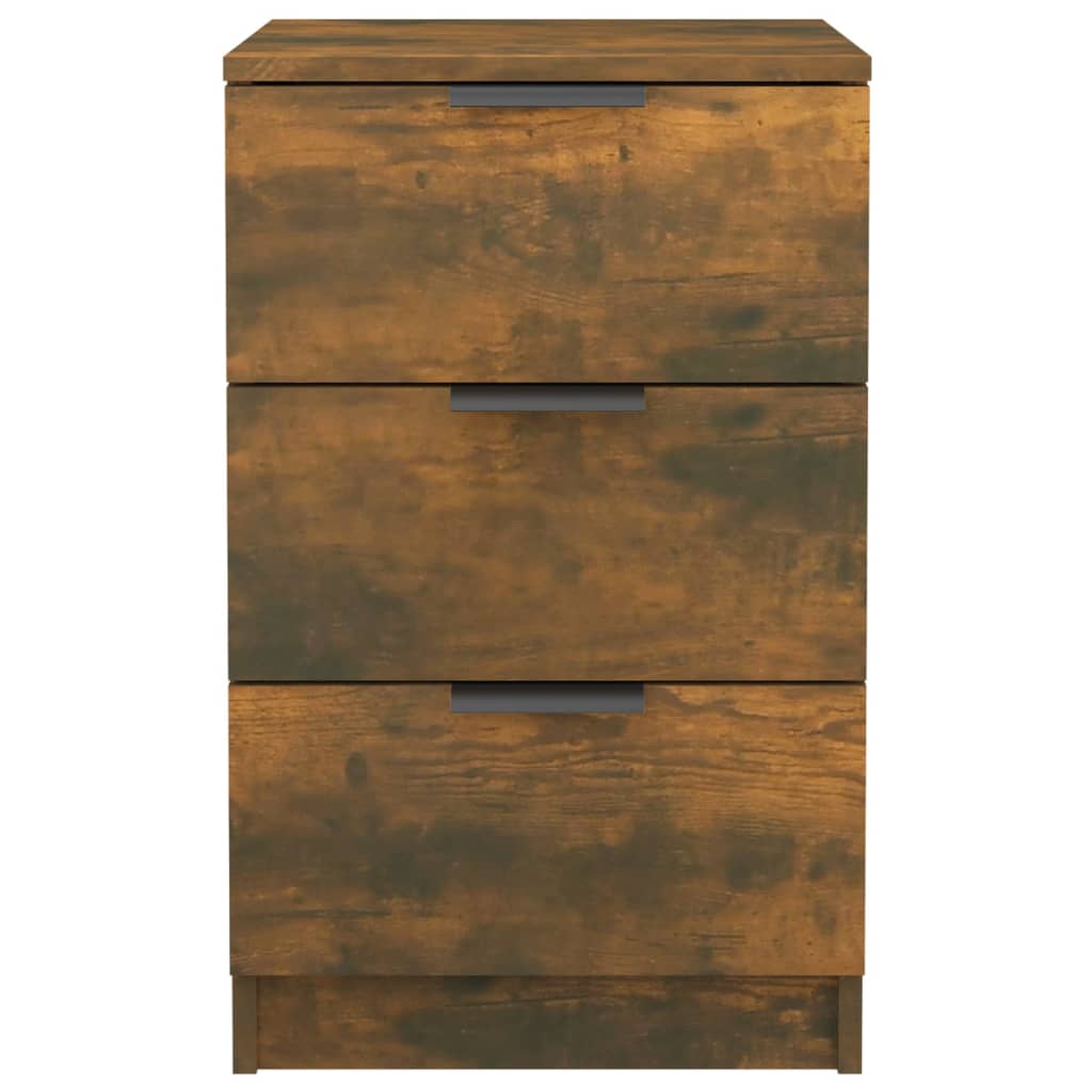 vidaXL Bedside Cabinet Smoked Oak 40x36x65 cm