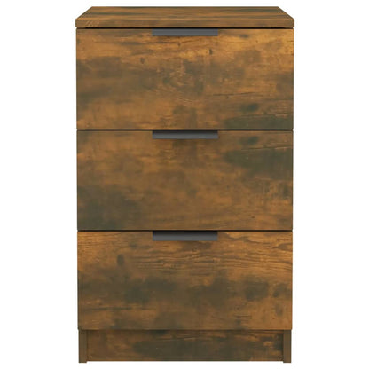 vidaXL Bedside Cabinets 2 pcs Smoked Oak 40x36x65 cm
