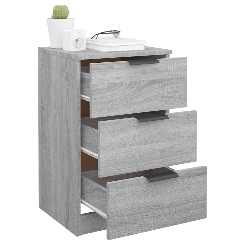 vidaXL Bedside Cabinet Grey Sonoma 40x36x65 cm