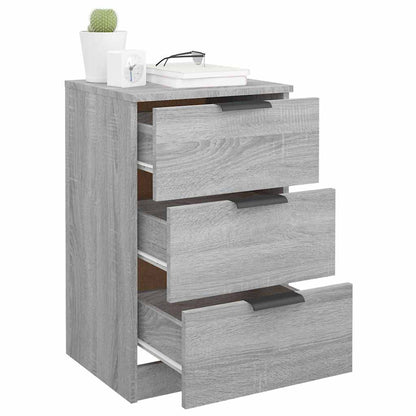 vidaXL Bedside Cabinets 2 pcs Grey Sonoma 40x36x65 cm