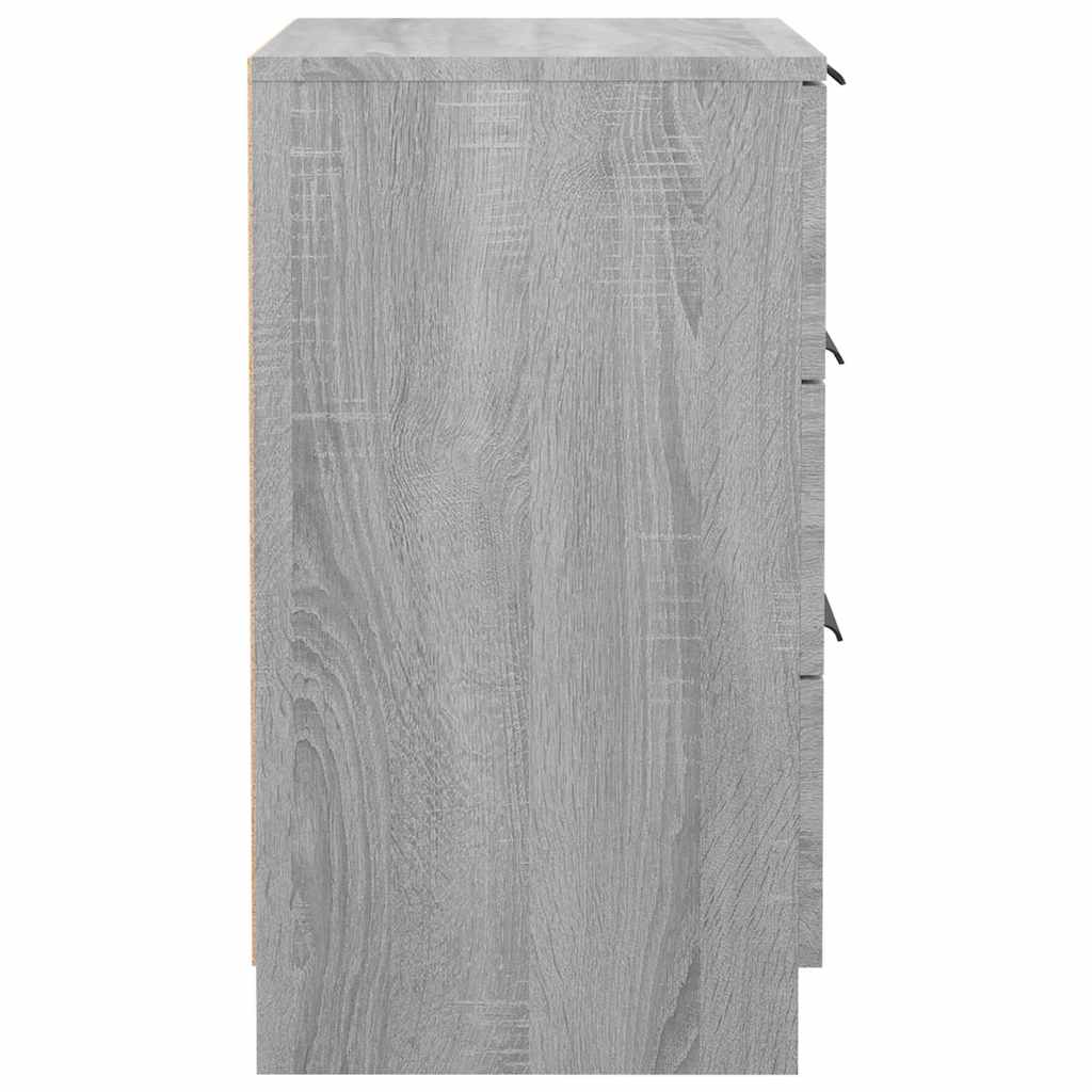 vidaXL Bedside Cabinets 2 pcs Grey Sonoma 40x36x65 cm