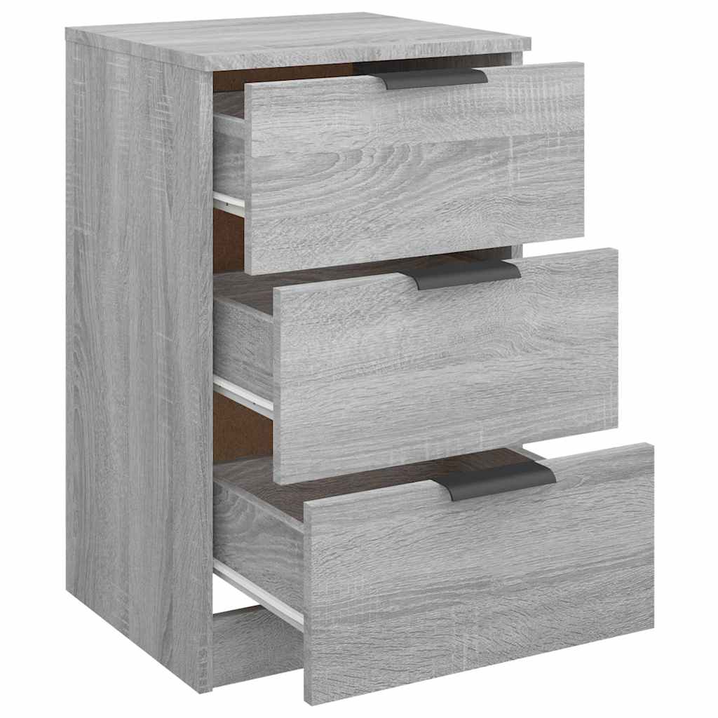 vidaXL Bedside Cabinets 2 pcs Grey Sonoma 40x36x65 cm