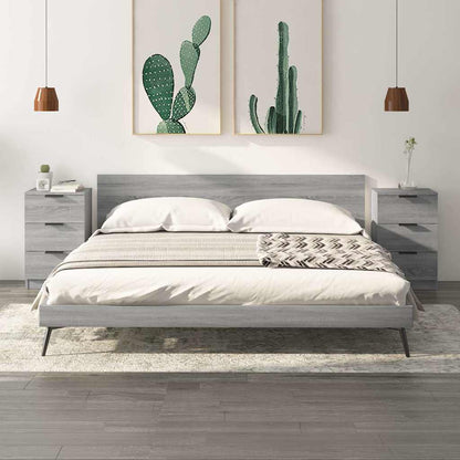 vidaXL Bedside Cabinets 2 pcs Grey Sonoma 40x36x65 cm
