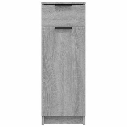 vidaXL Bathroom Cabinet Grey Sonoma 32x34x90 cm Engineered Wood