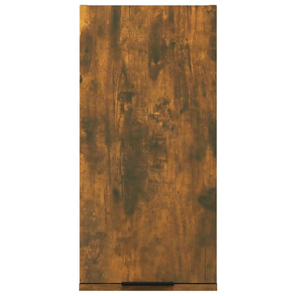 vidaXL Wall-mounted Bathroom Cabinet Smoked Oak 32x20x67 cm