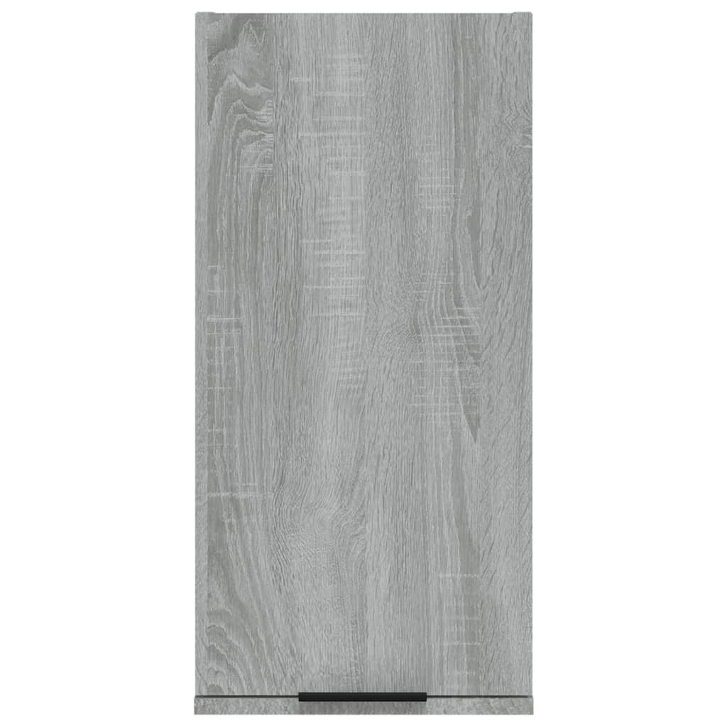 vidaXL Wall-mounted Bathroom Cabinet Grey Sonoma 32x20x67 cm