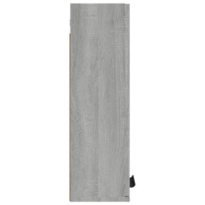 vidaXL Wall-mounted Bathroom Cabinet Grey Sonoma 32x20x67 cm