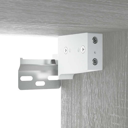vidaXL Wall-mounted Bathroom Cabinet Grey Sonoma 32x20x67 cm
