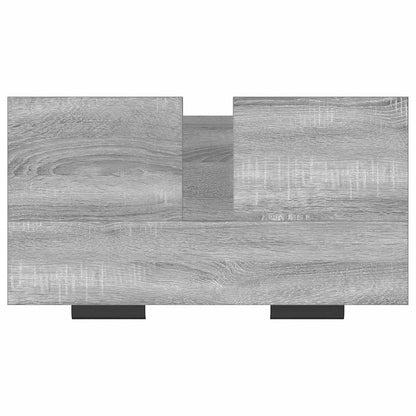 vidaXL Bathroom Cabinet Grey Sonoma 64.5x33.5x59 cm Engineered Wood