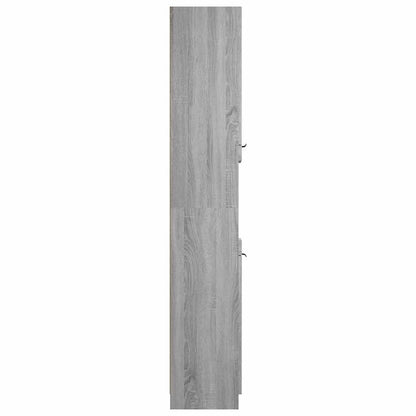 vidaXL Bathroom Cabinet Grey Sonoma 32x34x188.5 cm Engineered Wood