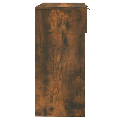 vidaXL Console Table Smoked Oak 90x36x75 cm Engineered Wood