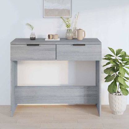 vidaXL Console Table Grey Sonoma 90x36x75 cm Engineered Wood