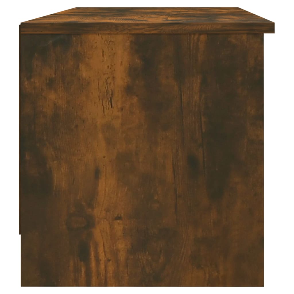 vidaXL TV Cabinet Smoked Oak 102x35.5x36.5 cm Engineered Wood