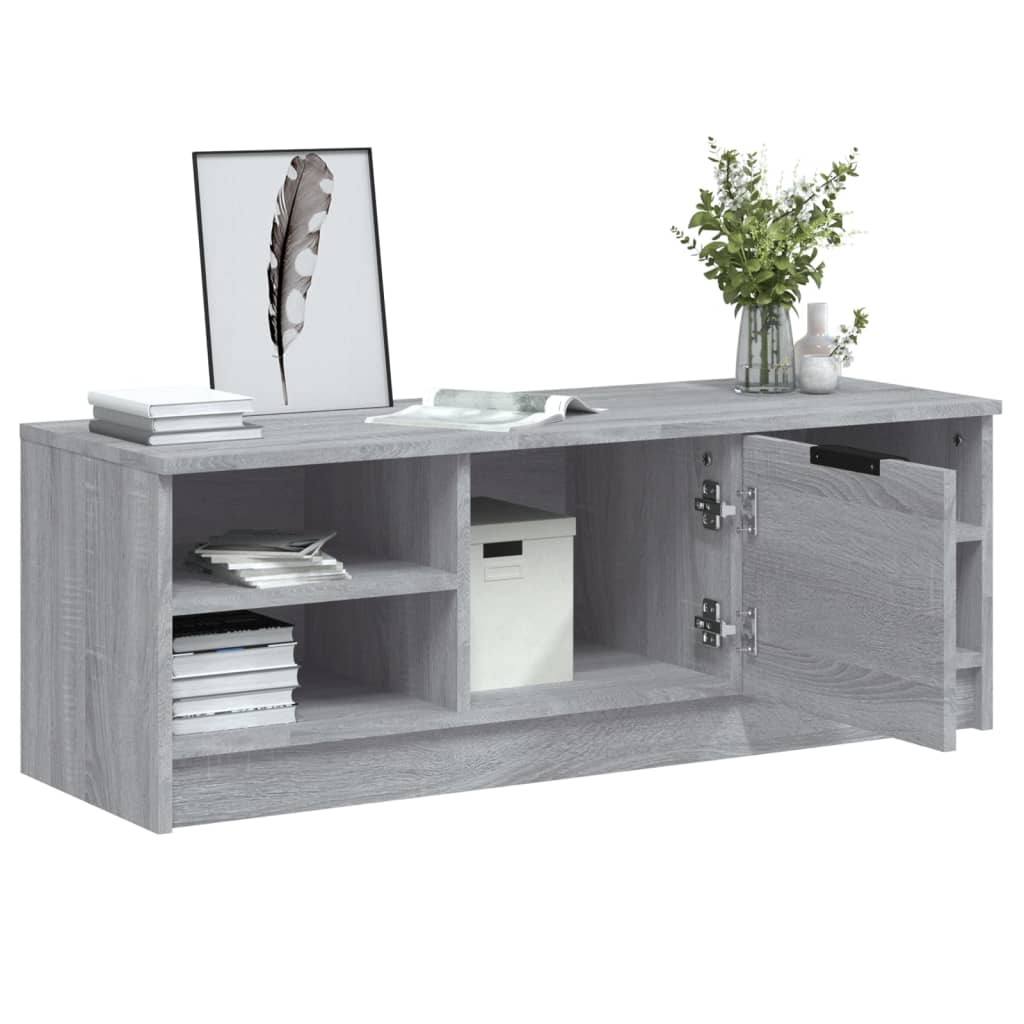 vidaXL TV Cabinet Grey Sonoma 102x35.5x36.5 cm Engineered Wood