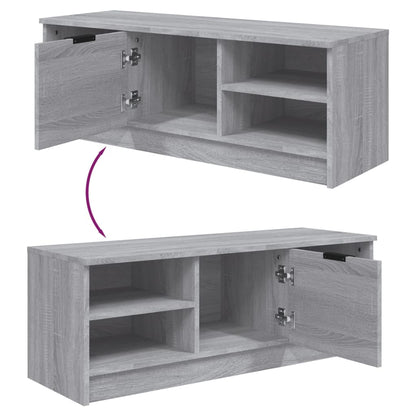 vidaXL TV Cabinet Grey Sonoma 102x35.5x36.5 cm Engineered Wood