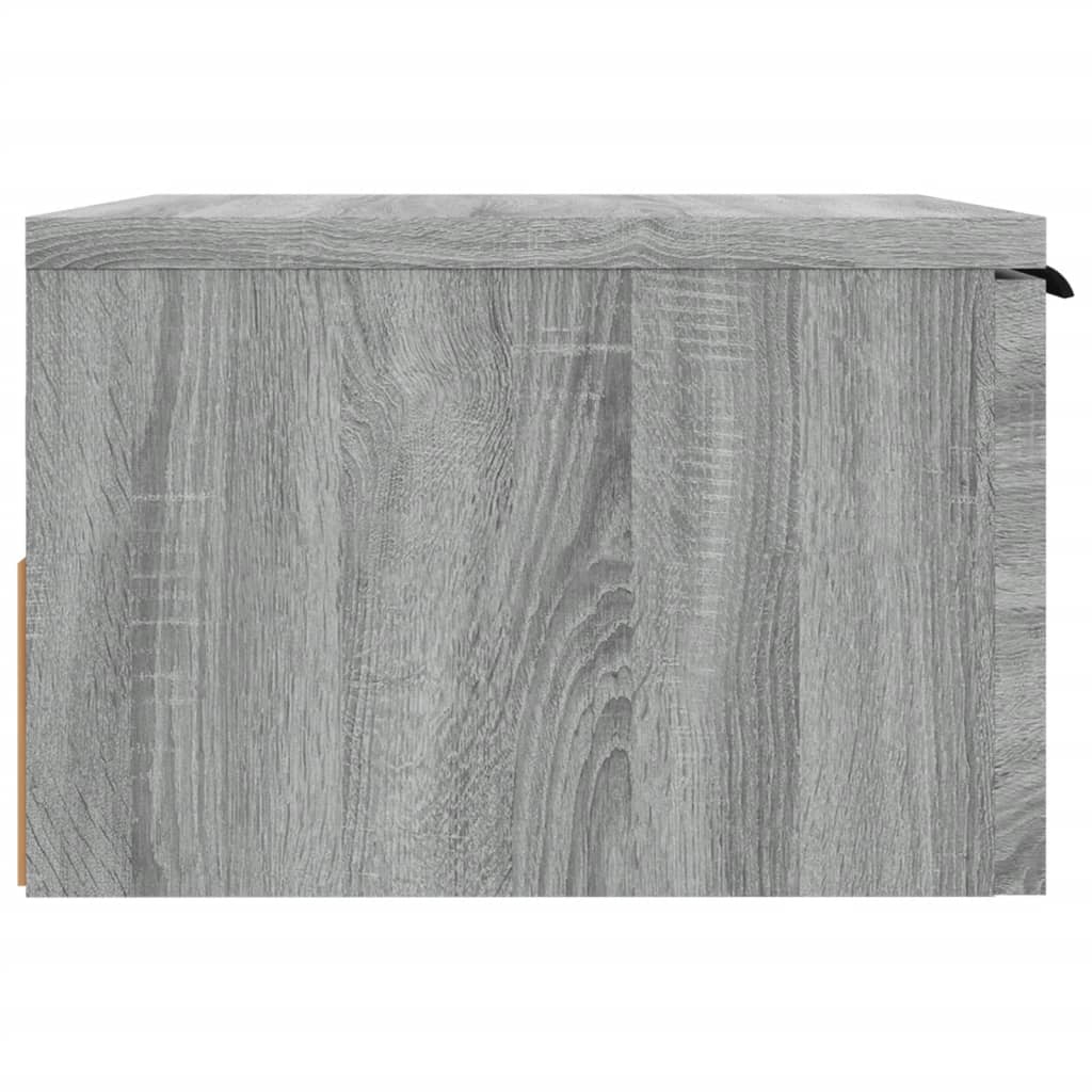 vidaXL Wall-mounted Bedside Cabinet Grey Sonoma 34x30x20 cm