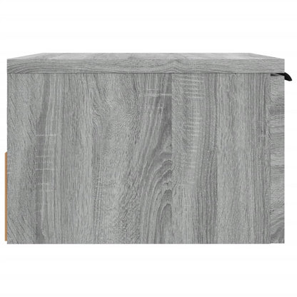 vidaXL Wall-mounted Bedside Cabinet Grey Sonoma 34x30x20 cm