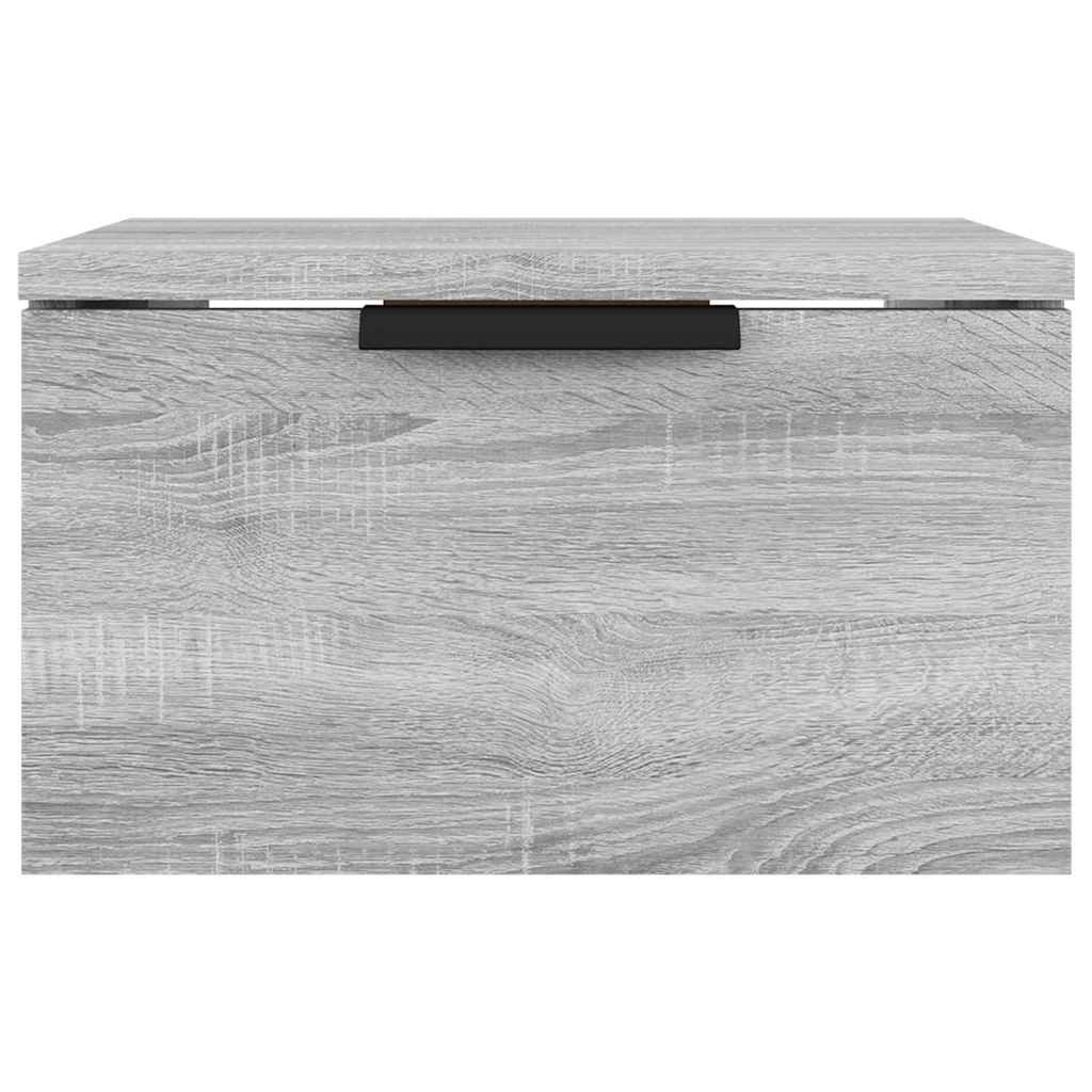 vidaXL Wall-mounted Bedside Cabinets 2 pcs Grey Sonoma 34x30x20 cm