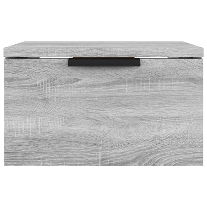 vidaXL Wall-mounted Bedside Cabinets 2 pcs Grey Sonoma 34x30x20 cm