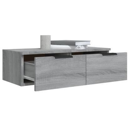 vidaXL Wall Cabinet Grey Sonoma 68x30x20 cm Engineered Wood