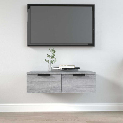vidaXL Wall Cabinet Grey Sonoma 68x30x20 cm Engineered Wood