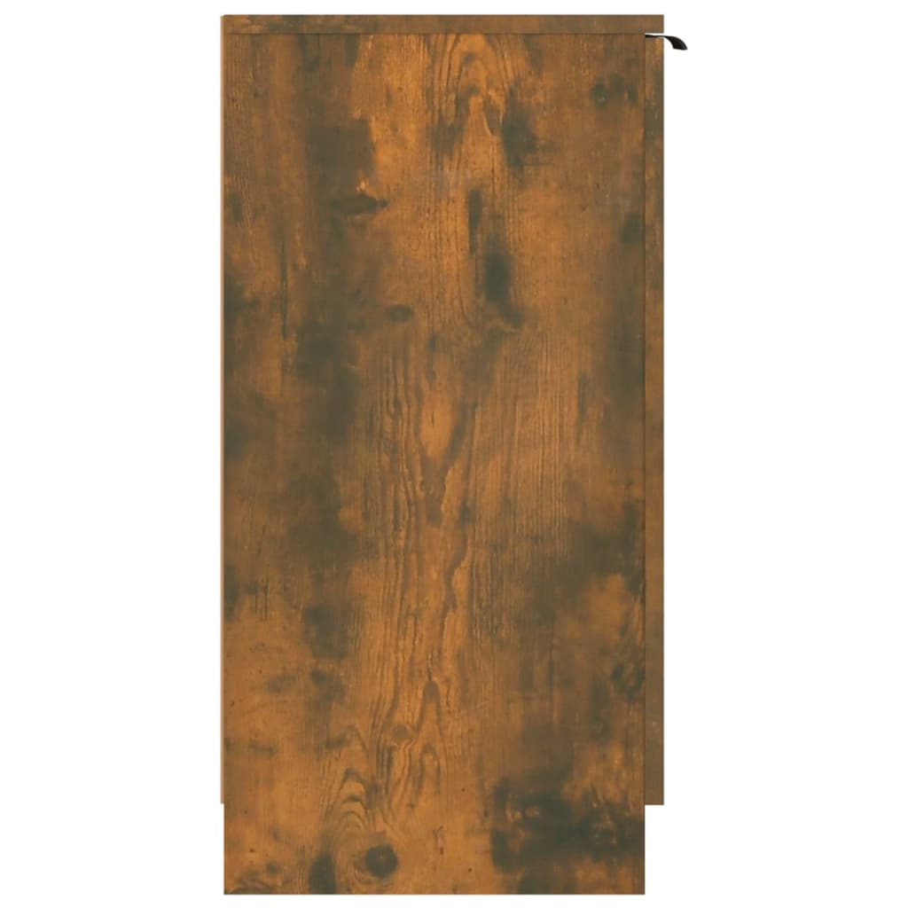 vidaXL Shoe Cabinet Smoked Oak 59x35x70 cm Engineered Wood