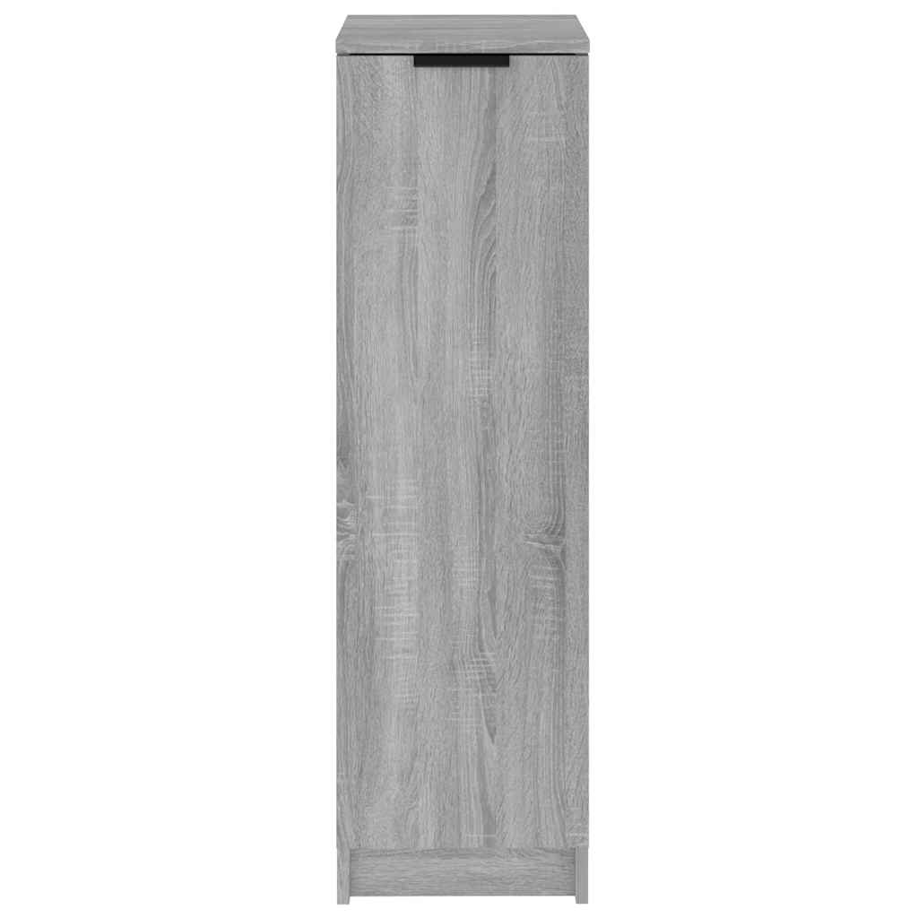 vidaXL Shoe Cabinet Grey Sonoma 30x35x100 cm Engineered Wood