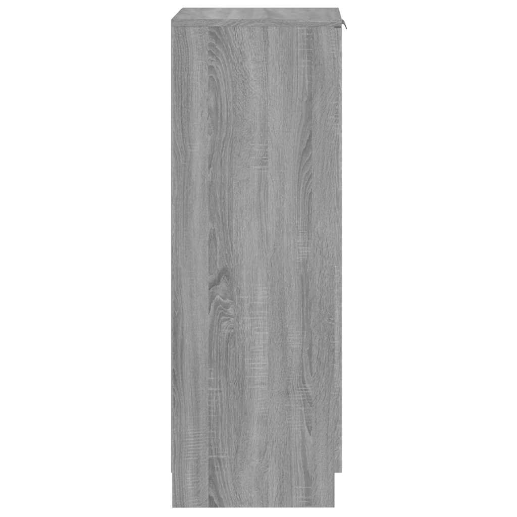 vidaXL Shoe Cabinet Grey Sonoma 30x35x100 cm Engineered Wood