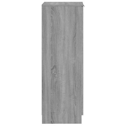 vidaXL Shoe Cabinet Grey Sonoma 30x35x100 cm Engineered Wood