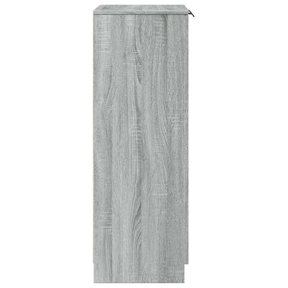 vidaXL Shoe Cabinet Grey Sonoma 59x35x100 cm Engineered Wood