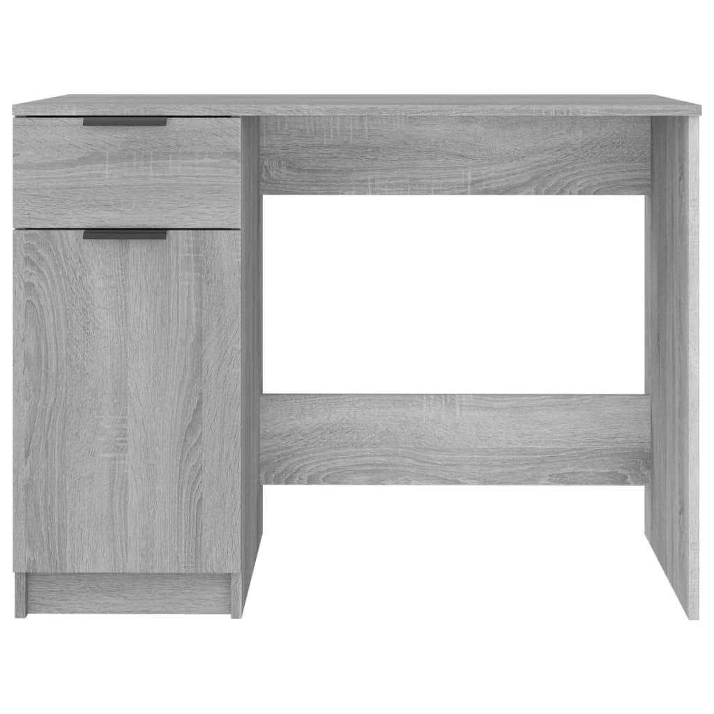 vidaXL Desk Grey Sonoma 100x50x75 cm Engineered Wood