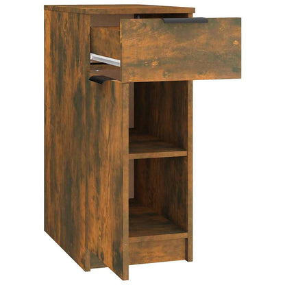 vidaXL Desk Cabinet Smoked Oak 33,5x50x75 cm Engineered Wood