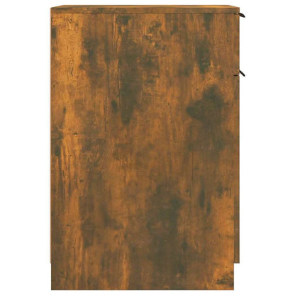 vidaXL Desk Cabinet Smoked Oak 33,5x50x75 cm Engineered Wood